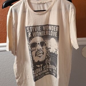 Marine Layer Beige Stevie Wonder Graphic Tee